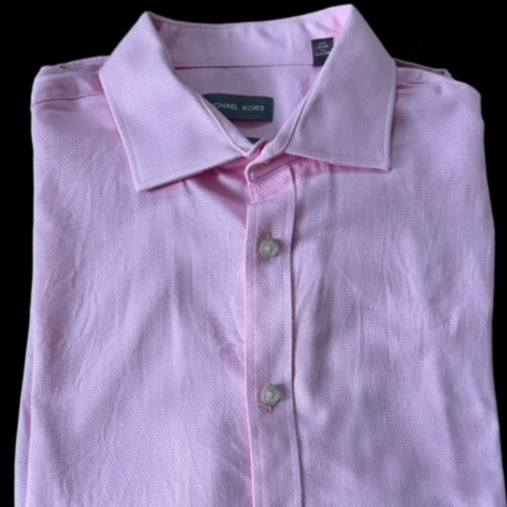 Michael Kors Slim Fit Stretch Dress Shirt 16-16.5 34/35 L
